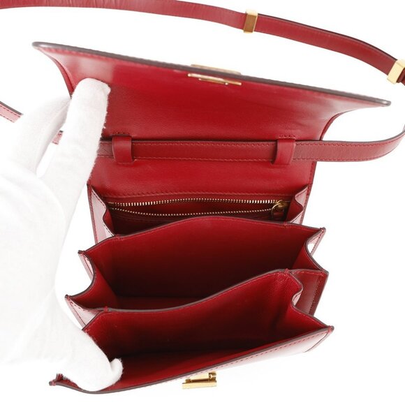 CELINE Classic box Size Small Leather Red 189183DLS - Picture 16 of 16